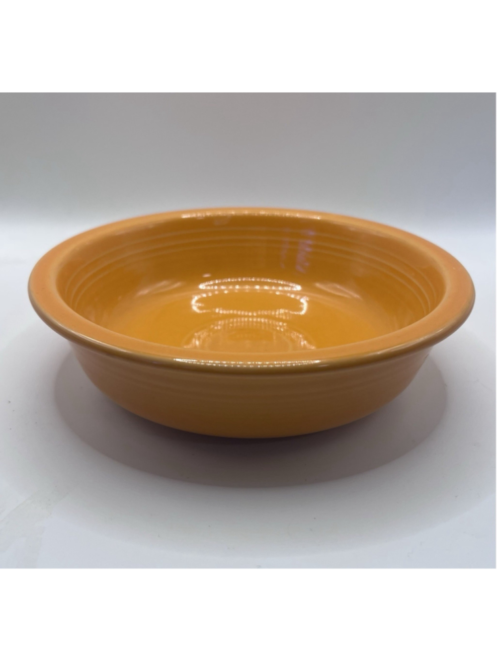 Fiesta Ware Tangerine Orange Bowl Ceramic Stoneware Soup Cereal Salad 6 3/4” HLC